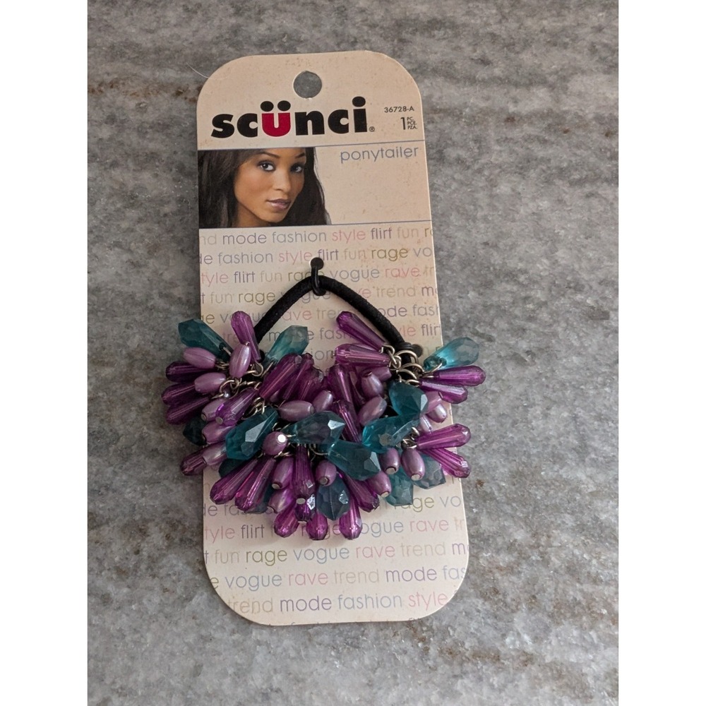 NEW-Scunci Decorative Hair‎ Tie #36728-1